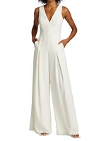 Crepe Wide-Leg Jumpsuit