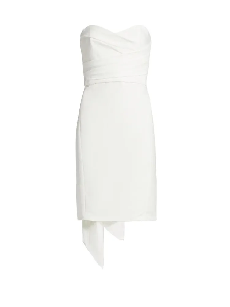 Strapless Silk Faille Bow Dress
