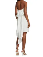 Strapless Silk Faille Bow Dress