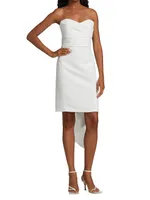 Strapless Silk Faille Bow Dress