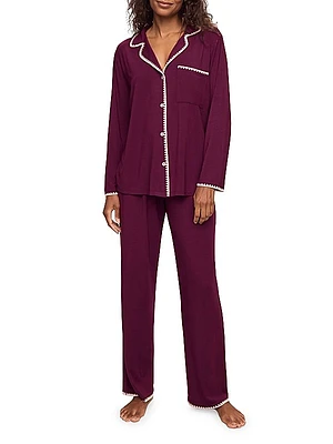 Two-Piece Frida Whip Stitch Pajama Set
