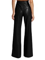 Dylan Wide-Leg Vegan Leather Pants