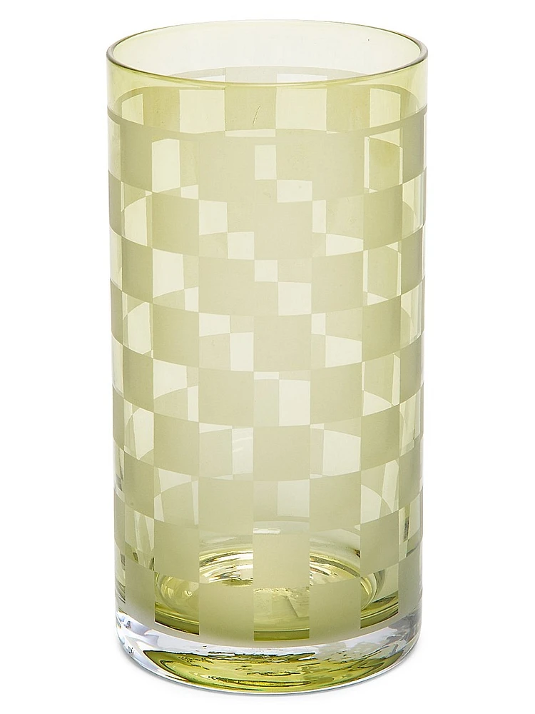 Dashing 4-Piece Checked Glass Set