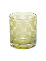 Dashing 4-Piece Checked Glass Set