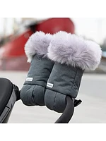 Warmmuffs® Plush Tundra Attachable Stroller Gloves