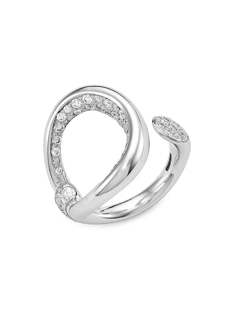 Fantina 18K White Gold & Diamond Ring