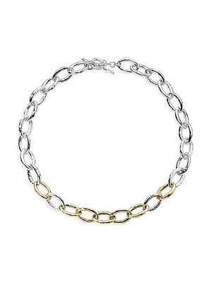 Chimera Sterling Silver & 18K Yellow Gold Bastille Chain Necklace