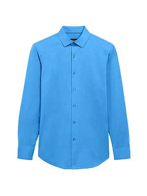 OoohCotton® Marbled Long-Sleeve Comfort Stretch Shirt