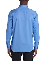 OoohCotton® Marbled Long-Sleeve Comfort Stretch Shirt