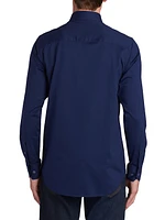 OoohCotton® Marbled Long-Sleeve Comfort Stretch Shirt