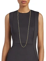 14K Yellow Gold Paper Clip Chain Necklace
