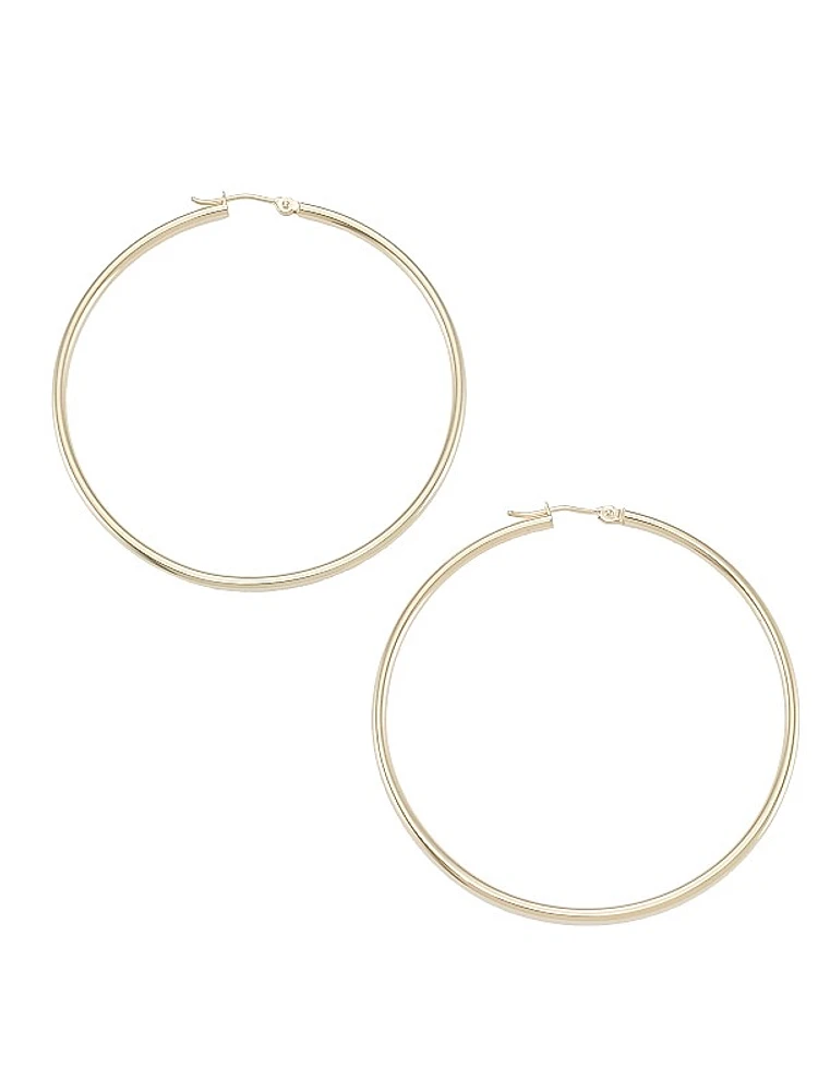 14K Gold Hoop Earrings