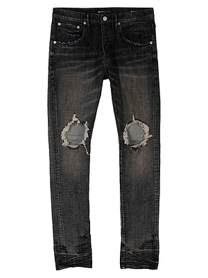 P001 Distressed Stretch Skinny Jeans