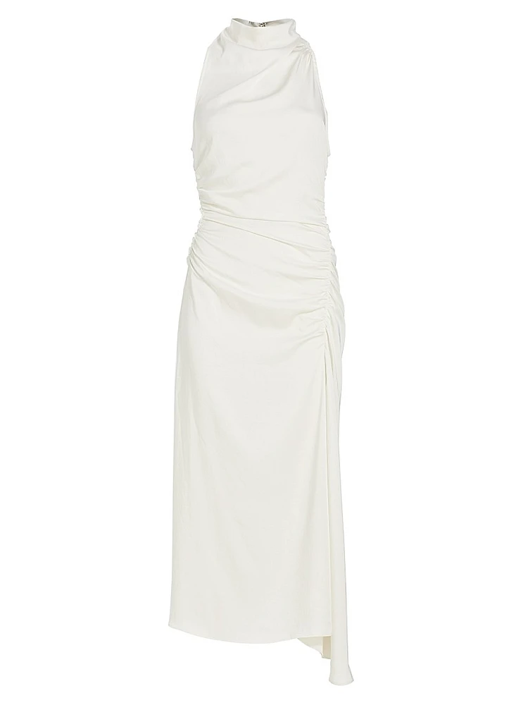 Inez Satin Halter Dress