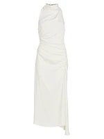 Inez Satin Halter Dress