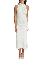 Inez Satin Halter Dress
