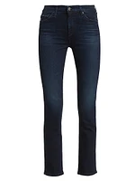 Mari High-Rise Stretch Straight Jeans
