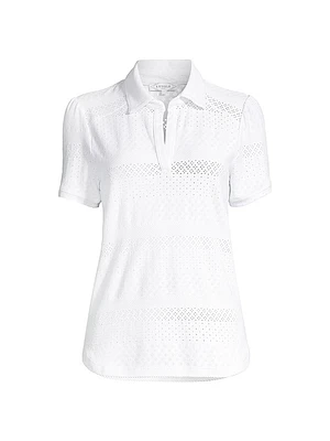 Lace Polo Shirt