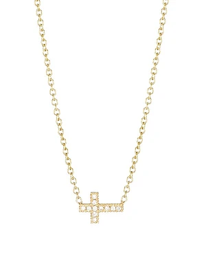 Midi Bitty Symbols 14K Gold & Diamond Necklace