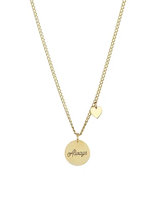 Amore 14K Yellow Gold Pendant Necklace