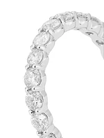 14K White Gold & 2.00 TCW Diamond Eternity Band