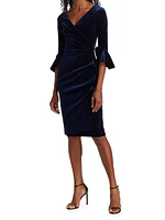 Triana Velvet Wrap Dress
