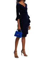 Triana Velvet Wrap Dress