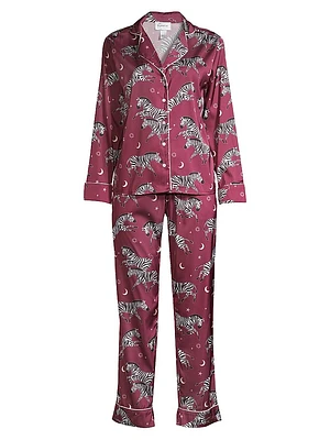 Two-Piece Zebra Print Pajama Set