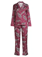 Two-Piece Zebra Print Pajama Set