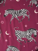 Two-Piece Zebra Print Pajama Set