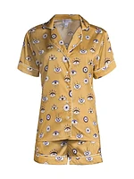 Two-Piece Amara Evil Eye Shorts Pajama Set