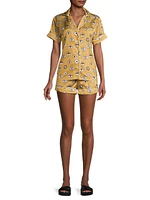 Two-Piece Amara Evil Eye Shorts Pajama Set