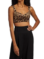 Leopard Print Crop Top