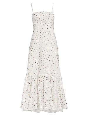 Floral Ruffle Hem Cami Dress