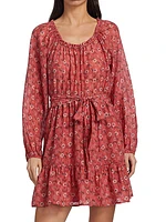 Jia Cotton-Blend Minidress