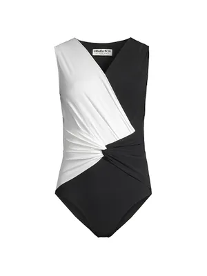 Filly Two-Tone One-Piece Swimsuit