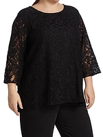 Flora Lace Relaxed-Fit Tunic