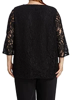 Flora Lace Relaxed-Fit Tunic