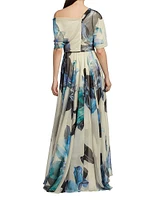 Floral Chiffon Dress