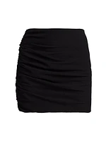 Ruched Miniskirt