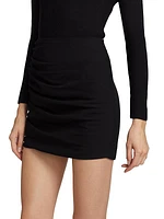 Ruched Miniskirt