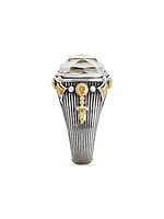Delos 2.0 Mirage 18K Gold, Sterling Silver & Mother-Of-Pearl Ring