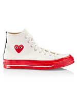 CdG PLAY x Converse Chuck 70 High-Top Sneakers
