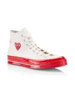 CdG PLAY x Converse Chuck 70 High-Top Sneakers