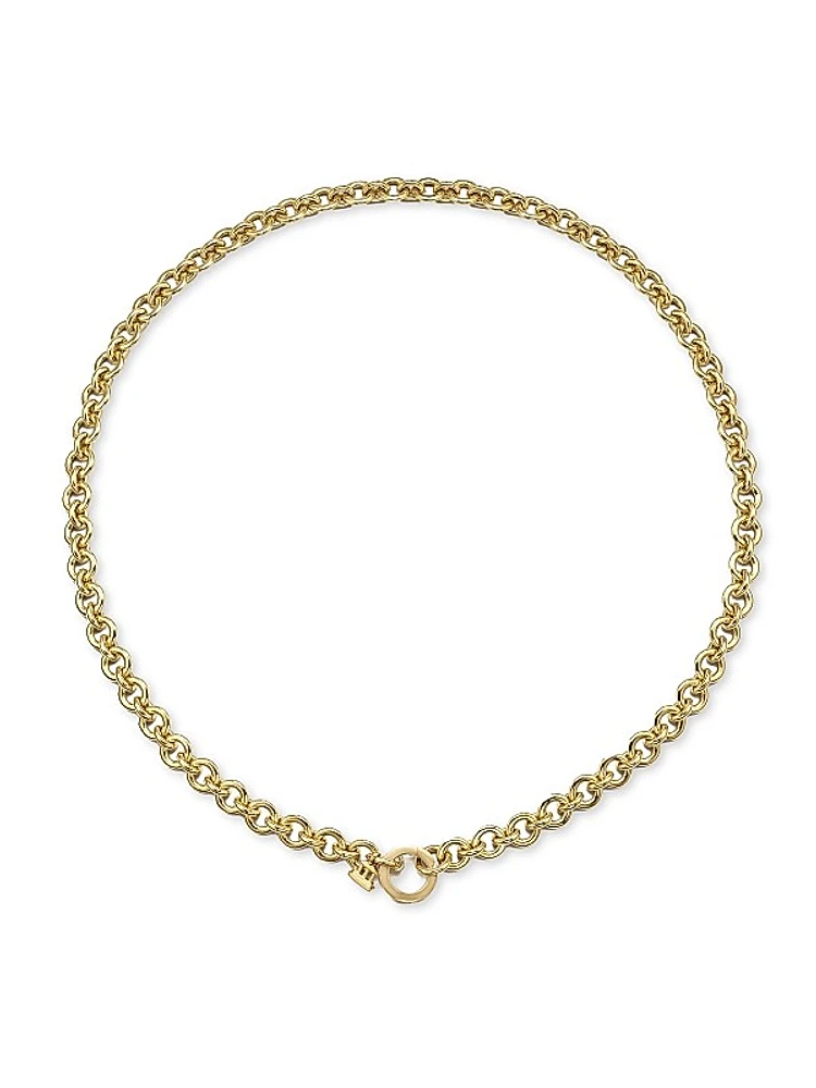Florence86 18K Yellow Gold Small Jean D'Arc Chain Necklace