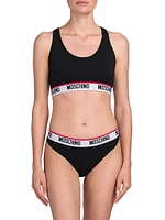 Logo Band Sports Bra