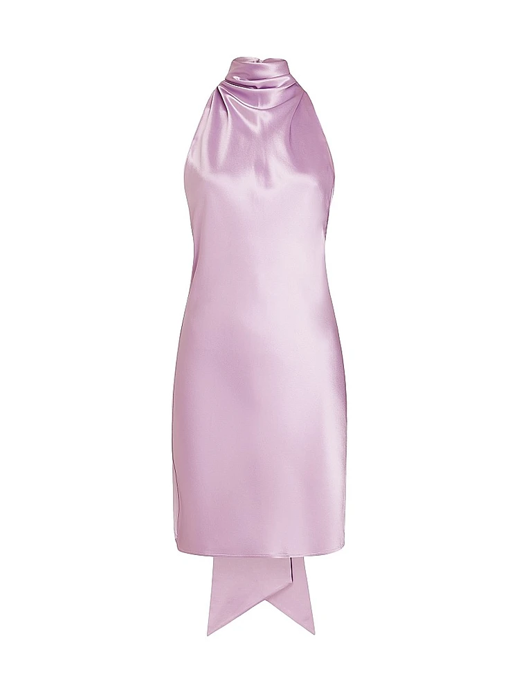Penny Satin Halter Minidress