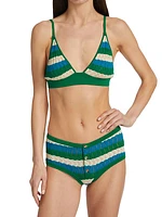 Mery Pointelle Striped Bra
