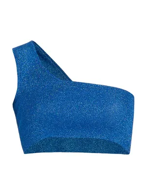 Jo Asymmetric Knit Crop Top