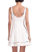 Wells Embroidered Minidress